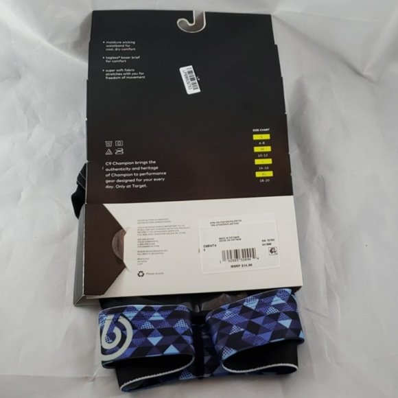 Champion Boys Blue & Silver Lightweight Stretch Boxer Briefs Size Small - Picture 3 of 5